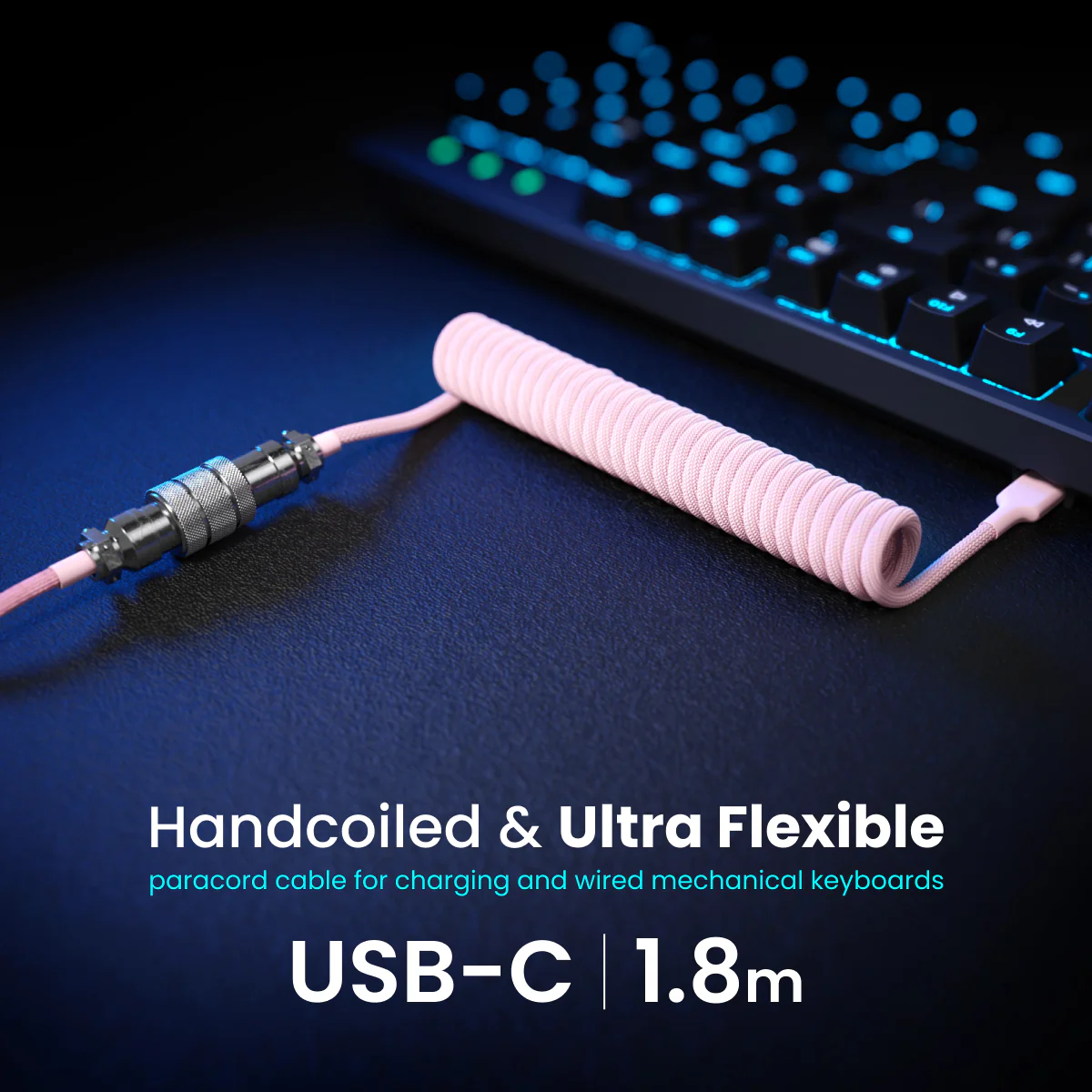 Aviator Coiled USB C Cable - Image 4