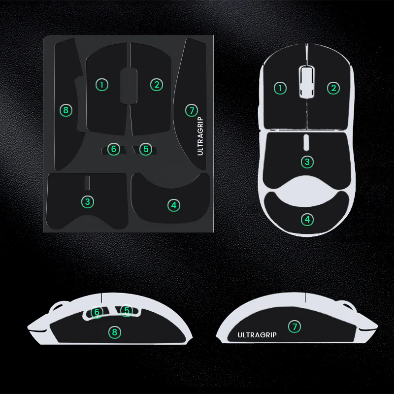 Pwnage UltraGrip Pre-Cut Anti-Slip Grip Tape for Logitech G Pro X Superlight - Image 6