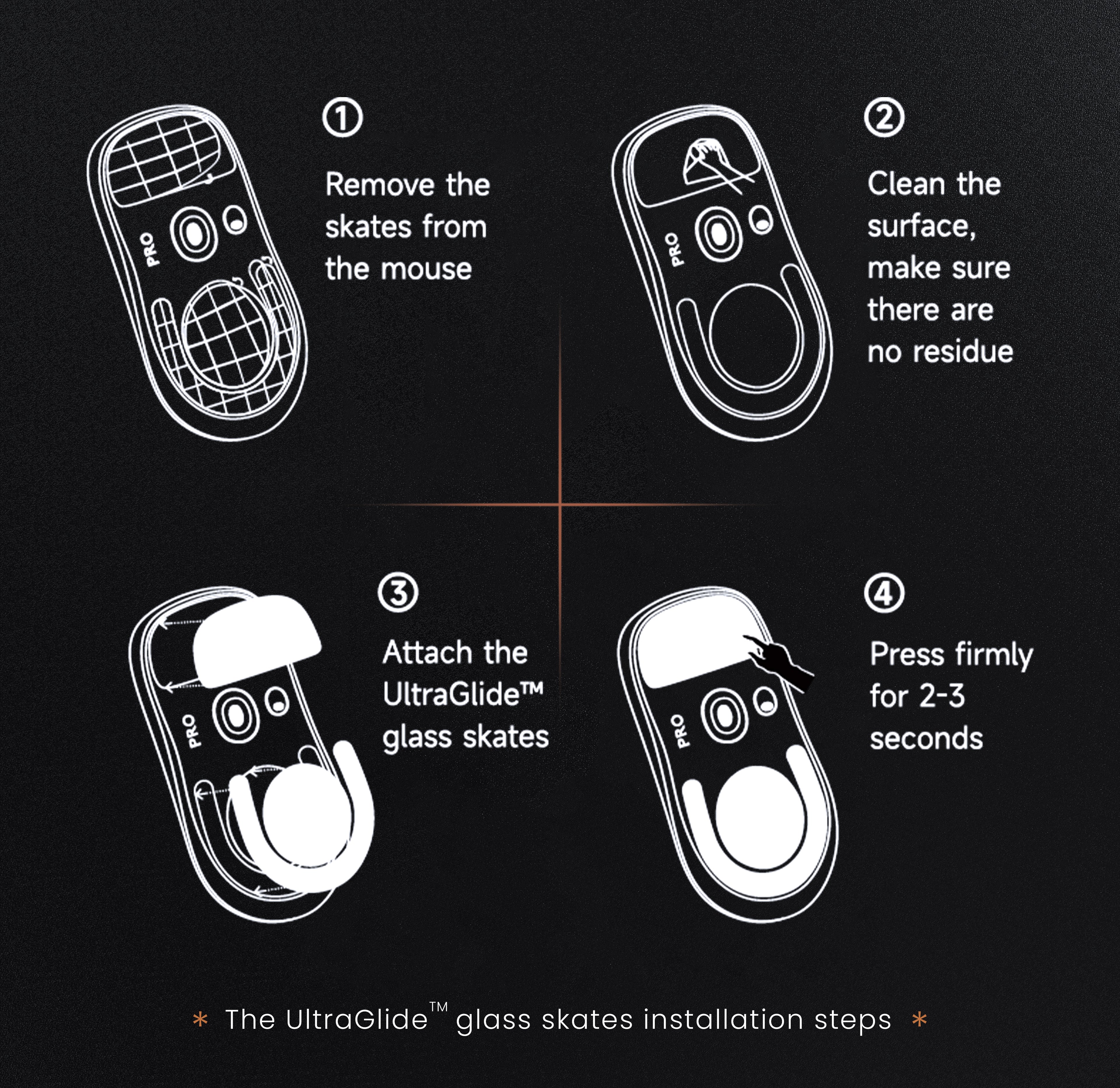 Ultraglide Glass Skates for Logitech G Pro X 2 Superlight 2 GPX2 - Image 5